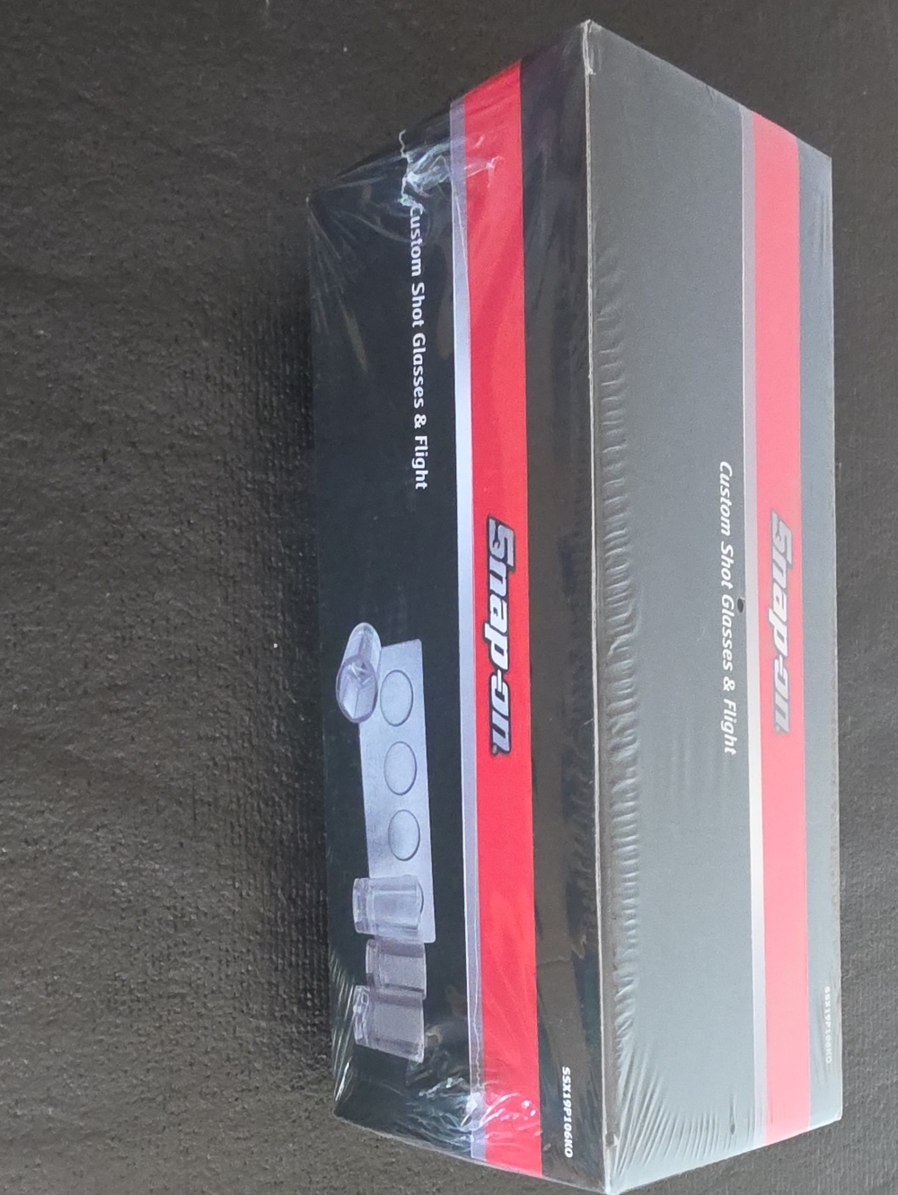 Snap-on Black and Red Branded Packaging